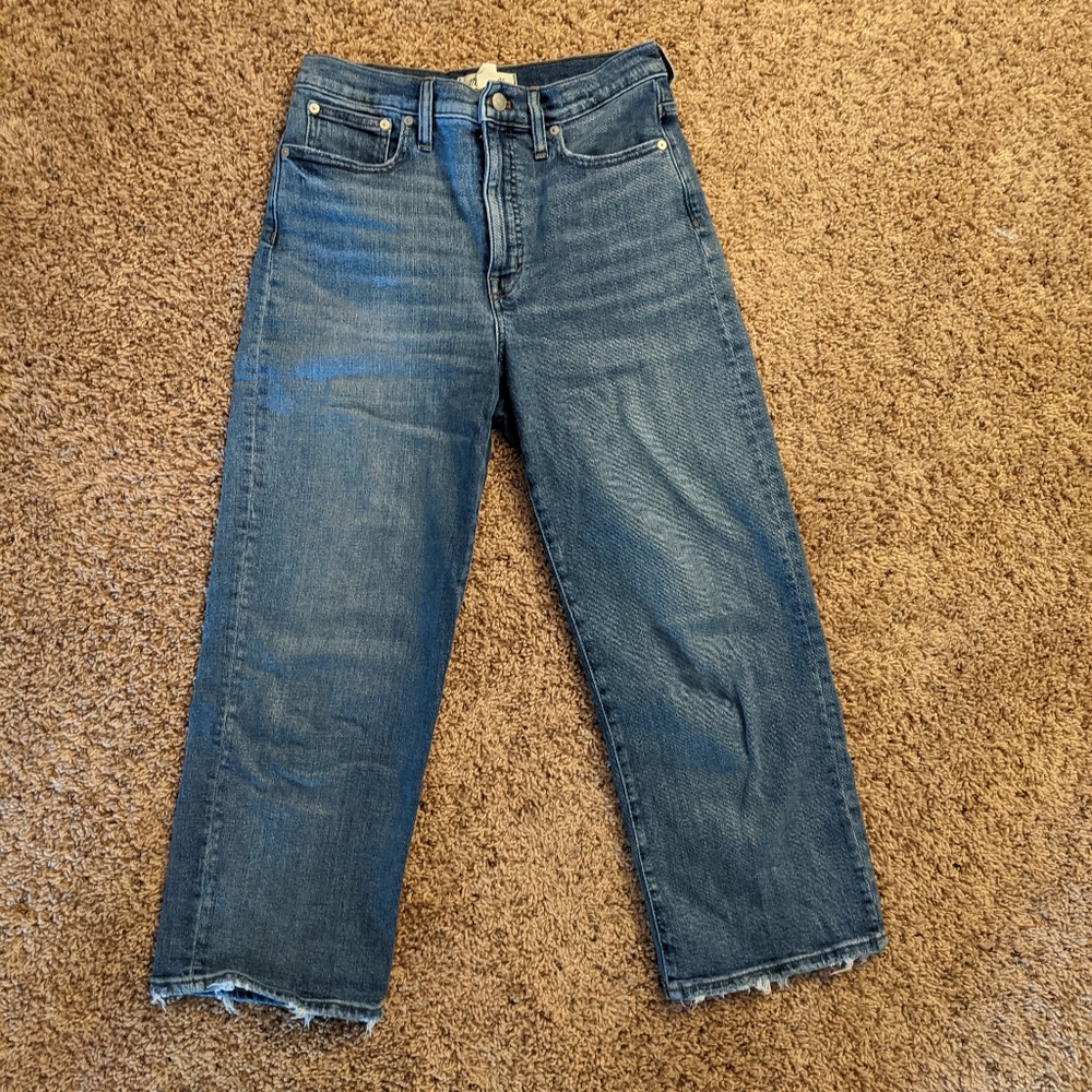 Madewell Slim Wide Leg Crop Jean